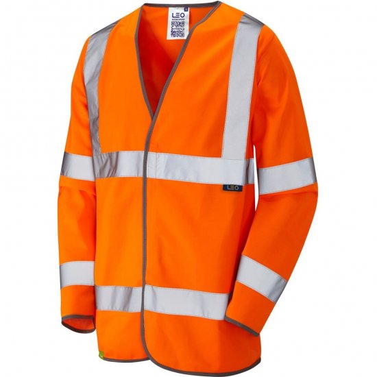 Leo Shirwell Ecoviz Sleeved Waistcoat Hi-Vis Orange - Tööriided - Suured tööriided