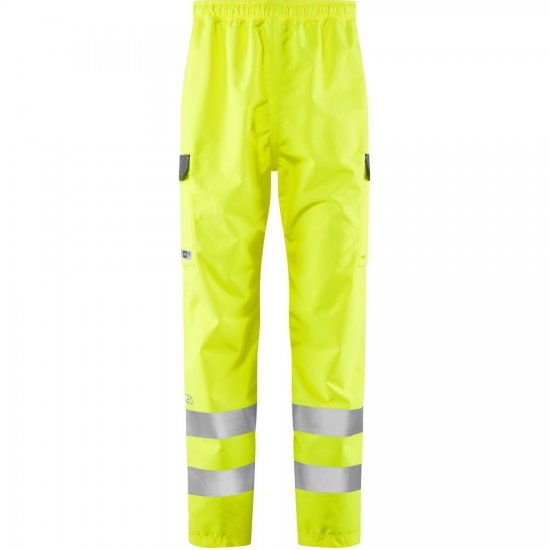 Leo Westleigh Ecoviz 10K Performance Breathable Overtrouser Hi-Vis Yellow - Tööriided - Suured tööriided