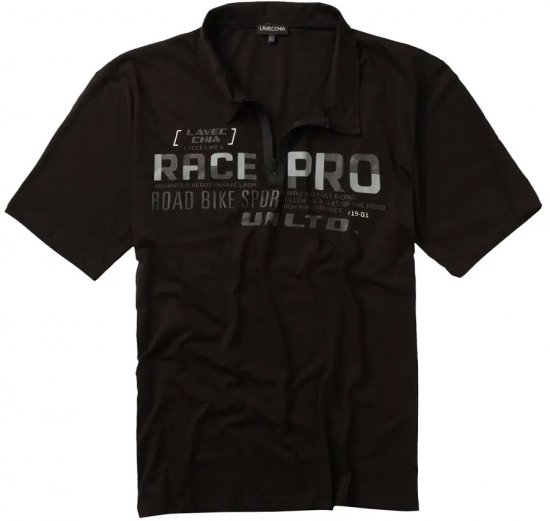 Lavecchia 2030 Polo Shirt Short Sleeve Black - Polosärgid - Meeste suured polosärgid 2XL – 8XL