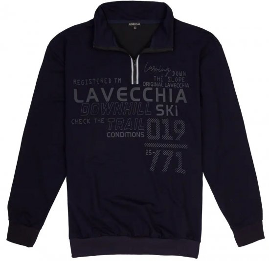 Lavecchia 2029 Sweatshirt Navy - Sviitrid ja dressipluusid - Meeste suured kapuutsiga jakid suurustes 2XL – 14XL