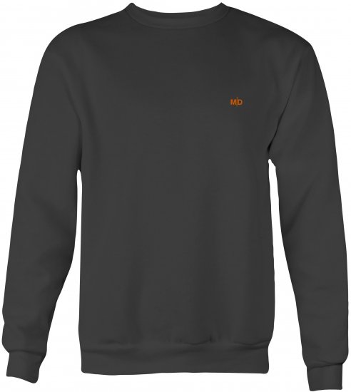 Motley Denim Oslo Sweatshirt Charcoal - Sviitrid ja Dressipluusid - Meeste suured kapuutsiga jakid suurustes 2XL – 14XL