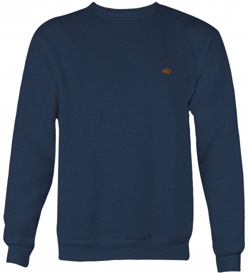 Motley Denim Oslo Sweatshirt Dark Indigo - Sviitrid ja Dressipluusid - Meeste suured kapuutsiga jakid suurustes 2XL – 8XL