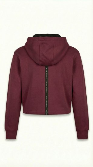 Nora Mikken KAMILLA Cropped Hoodie Burgundy - NAISTERIIDED XS-XXL - 