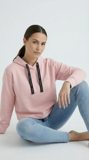 Nora Mikken KAMILLA Cropped Hoodie Peach Whip - NAISTERIIDED XS-XXL - 