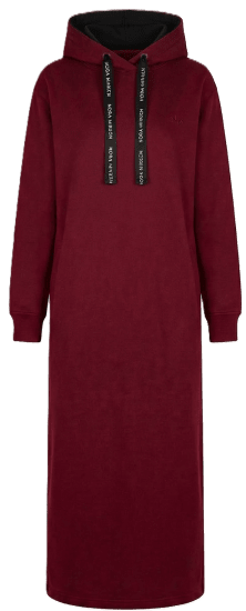 Nora Mikken MARTINA Maxi Hoodie Dress Burgundy - NAISTERIIDED XS-XXL - 