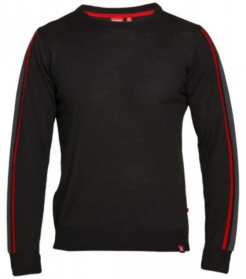 D555 Orlando Sweater Black - Sviitrid ja dressipluusid - Meeste suured kapuutsiga jakid suurustes 2XL – 14XL
