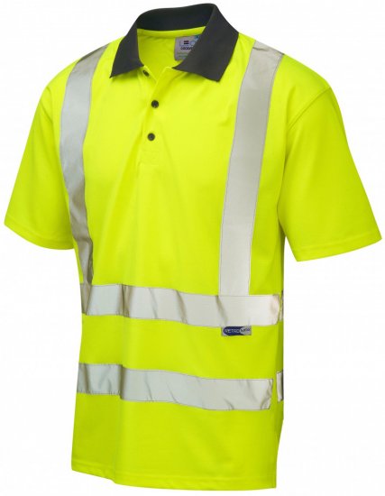 Leo Rockham Coolviz Polo Shirt Hi-Vis Yellow - Tööriided - Suured tööriided