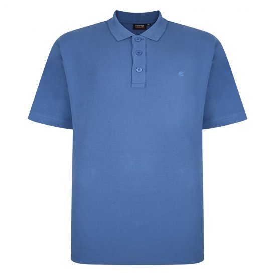 Espionage P074C Lühikeste Varrukatega Polo Rukkilillesinine - Polosärgid - Meeste suured polosärgid 2XL – 8XL