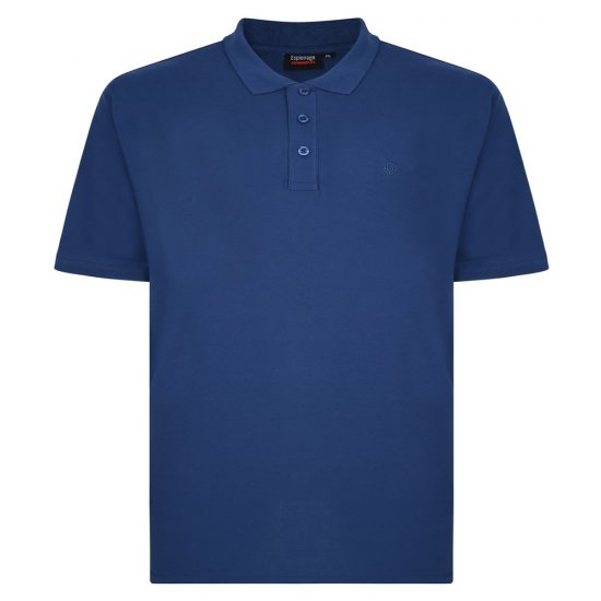 Espionage P074C Lühikeste Varrukatega Polo Tumesinine - Polosärgid - Meeste suured polosärgid 2XL – 8XL