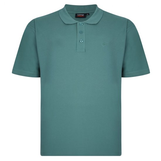 Espionage P074C Lühikeste Varrukatega Polo Kuuseroheline - Polosärgid - Meeste suured polosärgid 2XL – 8XL