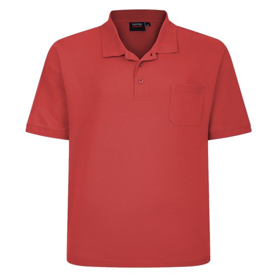 Espionage P074C Lühikeste Varrukatega Polo Põletatud Oranž - Polosärgid - Meeste suured polosärgid 2XL – 8XL