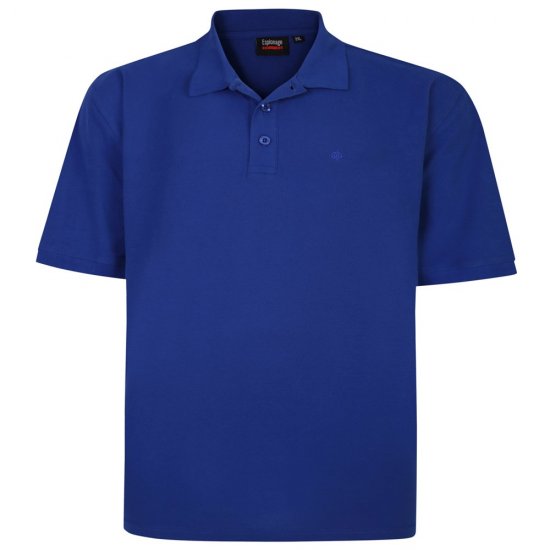 Espionage P074C Lühikeste Varrukatega Polo Kuninglik Sinine - Polosärgid - Meeste suured polosärgid 2XL – 8XL