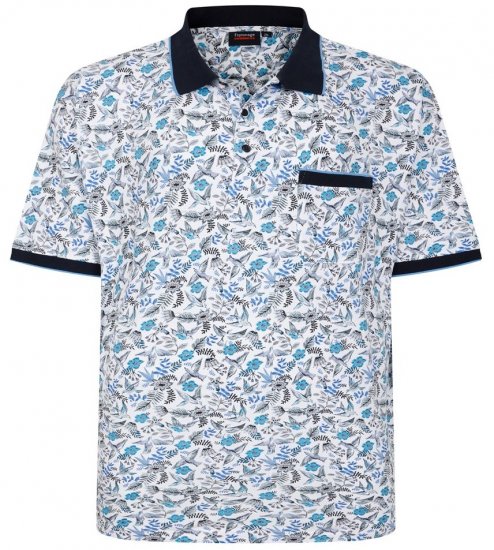 Espionage P224 linnumustriga polo - Polosärgid - Meeste suured polosärgid 2XL – 8XL