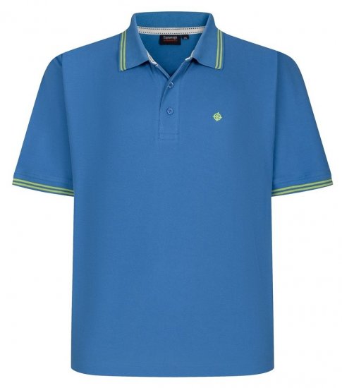 Espionage P232 Pikee polosärk turq/lime - Polosärgid - Meeste suured polosärgid 2XL – 8XL