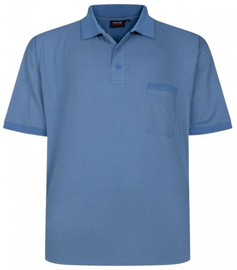 Espionage P234 mustriline polo - Polosärgid - Meeste suured polosärgid 2XL – 8XL