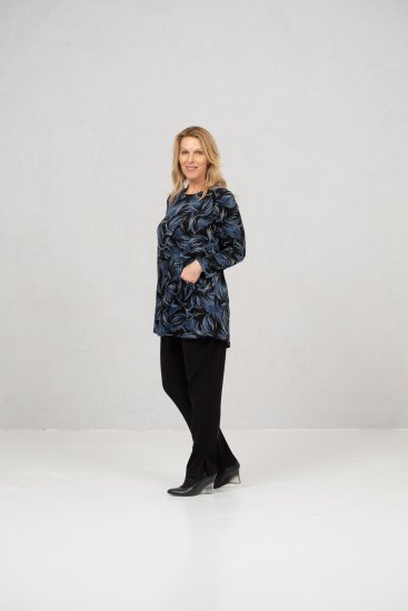 Scandinavian Caramel Swirls Tunic Blue - Trükitud/pildiga T-särgid naistele - 