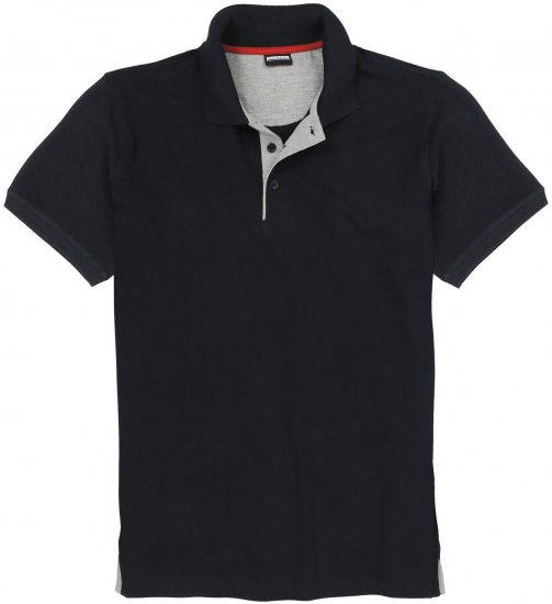 Adamo Pablo Comfort fit Polo Shirt Black - Polosärgid - Meeste suured polosärgid 2XL – 8XL