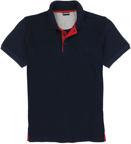 Adamo Pablo Comfort fit Polo Shirt Navy - Polosärgid - Meeste suured polosärgid 2XL – 8XL