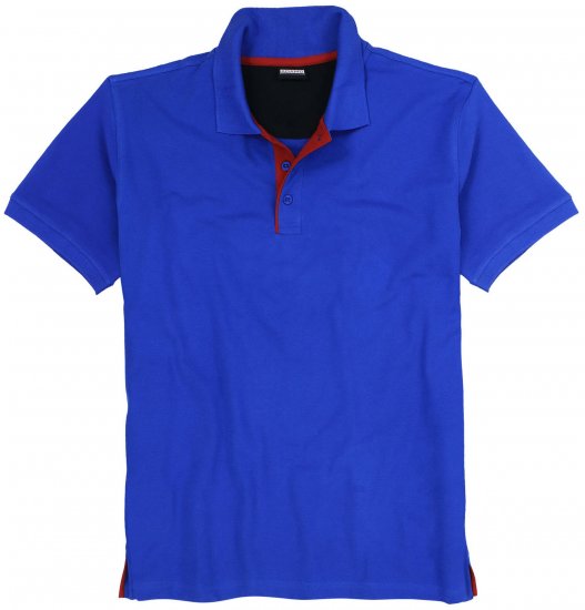 Adamo Pablo Comfort fit Polo Shirt Royal Blue - Polosärgid - Meeste suured polosärgid 2XL – 8XL