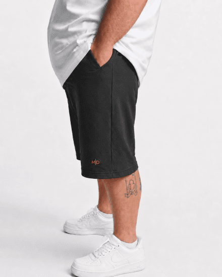 Motley Denim Paris Sweatshorts Charcoal - Dressipüksid ja -šortsid - Spordipüksid ja Lühikesed Spordipüksid