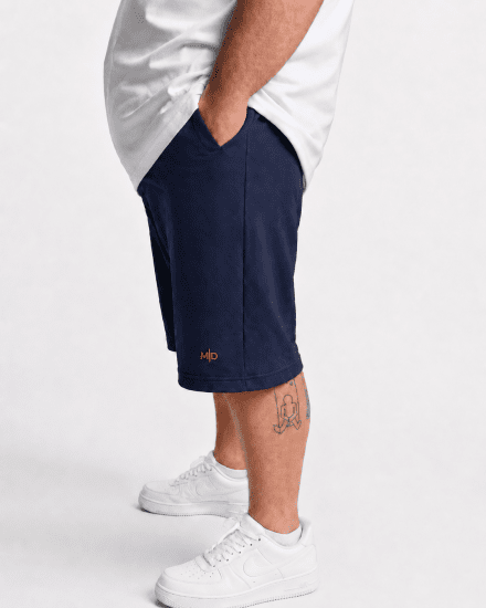 Motley Denim Paris Sweatshorts Dark Indigo - Dressipüksid ja -šortsid - Spordipüksid ja Lühikesed Spordipüksid