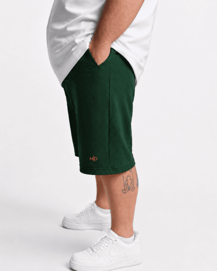 Motley Denim Paris Sweatshorts Racing Green - Dressipüksid ja -šortsid - Spordipüksid ja Lühikesed Spordipüksid