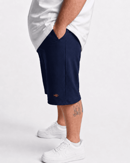 Motley Denim Paris Sweatshorts Navy - Dressipüksid ja -šortsid - Spordipüksid ja Lühikesed Spordipüksid
