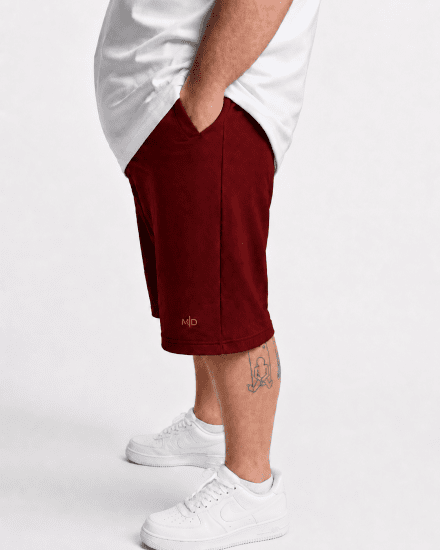 Motley Denim Paris Sweatshorts Red - Dressipüksid ja -šortsid - Spordipüksid ja Lühikesed Spordipüksid