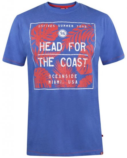 D555 Arizona T-shirt Blue - T-särgid - Suured T-särgid 2XL – 14XL