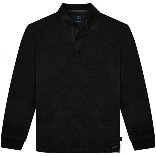 Double Outfitters PS-3100 Polo Shirt Chest Pocket Black - Polosärgid - Meeste suured polosärgid 2XL – 8XL