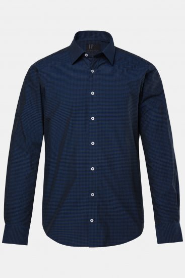 JP1880 Shirt Long Sleeve Kent Collar Navy - Särgid - Meeste suured särgid 2XL – 8XL