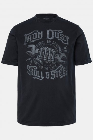 JP1880 T-Shirt Short Sleeve Chest Print Black - T-särgid - Suured T-särgid 2XL – 14XL