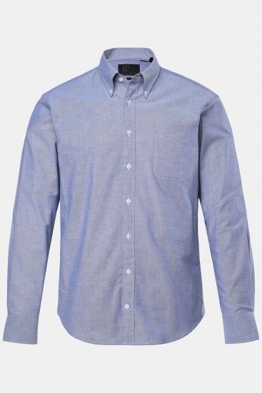 JP1880 Oxford Shirt Long Sleeve Denim Blue - Särgid - Meeste suured särgid 2XL – 8XL