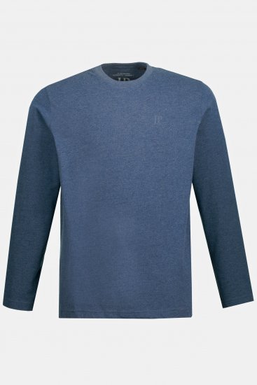 JP1880 Long Sleeve OEKO-TEX T-Shirt Blue Denim - T-särgid - Suured T-särgid 2XL – 14XL
