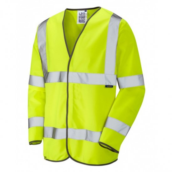 Leo Shirwell Ecoviz Sleeved Waistcoat Hi-Vis Yellow - Tööriided - Suured tööriided