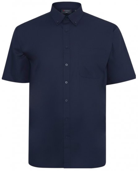 Espionage SH149 Plain Short Sleeve Shirt Navy - Särgid - Meeste suured särgid 2XL – 8XL