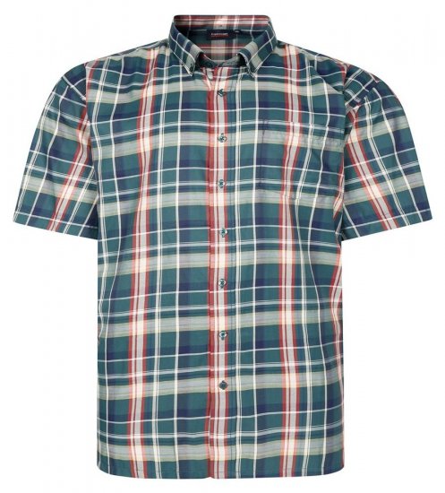 Espionage SH447 Ruuduline särk roheline - Särgid - Meeste suured särgid 2XL – 8XL