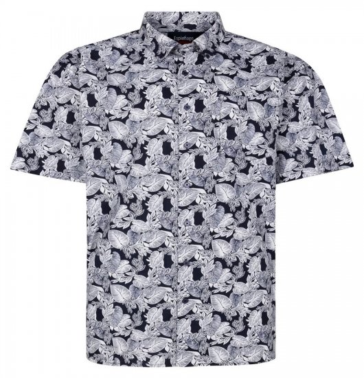Espionage SH462 Lehemustriga särk tumesinine/valge - Särgid - Meeste suured särgid 2XL – 8XL