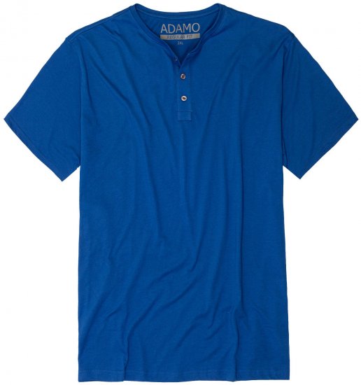 Adamo Silas Regular fit Serafino T-shirt Royal Blue - T-särgid - Suured T-särgid 2XL – 14XL