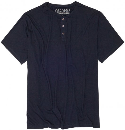 Adamo Silas Regular fit Serafino T-shirt Navy - T-särgid - Suured T-särgid 2XL – 14XL