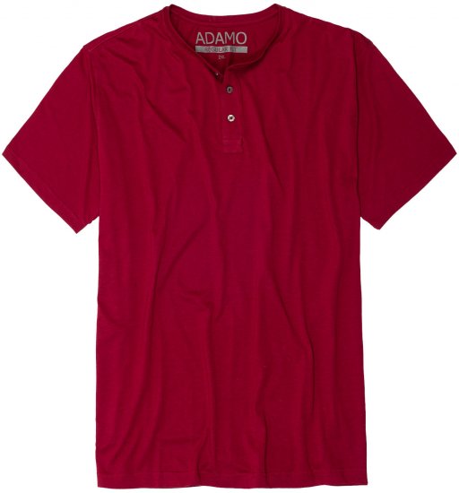 Adamo Silas Regular fit Serafino T-shirt Burgundy - T-särgid - Suured T-särgid 2XL – 14XL