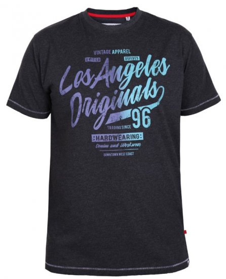 D555 Simmons T-shirt Black - T-särgid - Suured T-särgid 2XL – 14XL