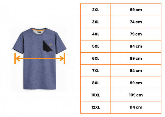 Motley Denim Milan T-särk Hele indigo - T-särgid - Suured T-särgid 2XL – 14XL