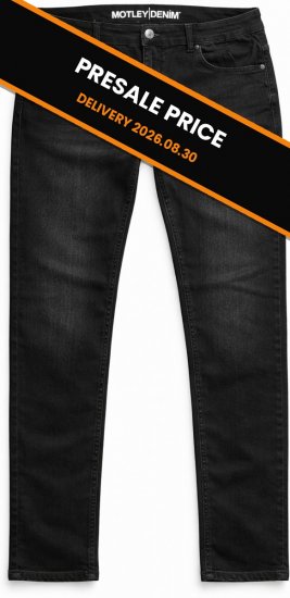 Motley Denim Soho 5-Pocket Jeans Black - Teksad ja püksid - Meeste suured teksad W40 – W70