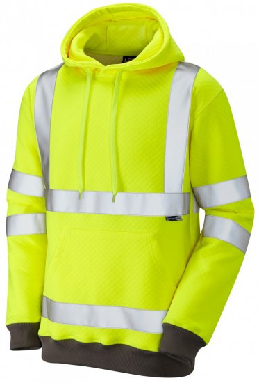 Leo Goodleigh Hooded Sweatshirt Hi-Vis Yellow - Tööriided - Suured tööriided