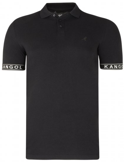 Kangol Steep Polo Black - Polosärgid - Meeste suured polosärgid 2XL – 8XL