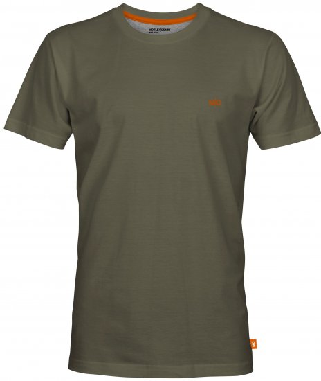 Motley Denim Stockholm T-shirt Dark Khaki - T-särgid - Suured T-särgid 2XL – 14XL