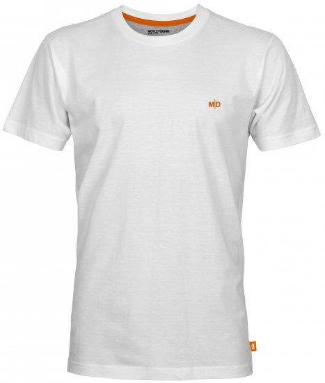 Motley Denim Stockholm T-shirt White - T-särgid - Suured T-särgid 2XL – 14XL