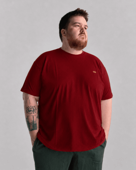 Motley Denim Stockholm T-shirt Red - T-särgid - Suured T-särgid 2XL – 14XL