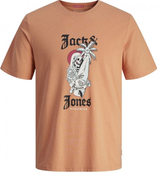 Jack & Jones JORCOCONUT T-shirt Canyon Sunset - T-särgid - Suured T-särgid 2XL – 14XL